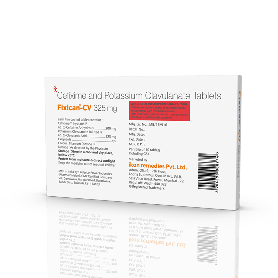 Fixican-CV 325 mg Tablets - Image 4