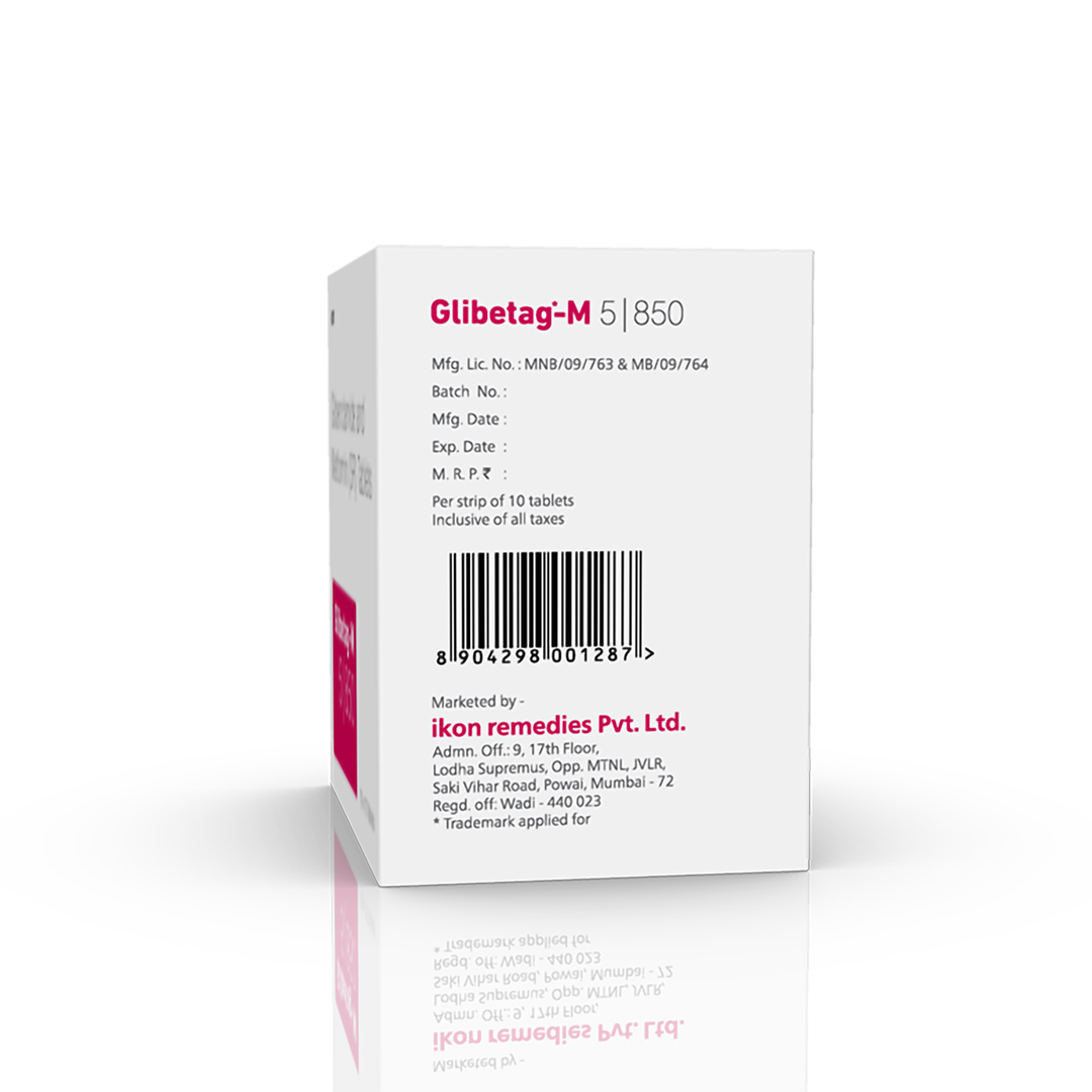 Glibetag-M 5 | 850 Tablets - Image 4