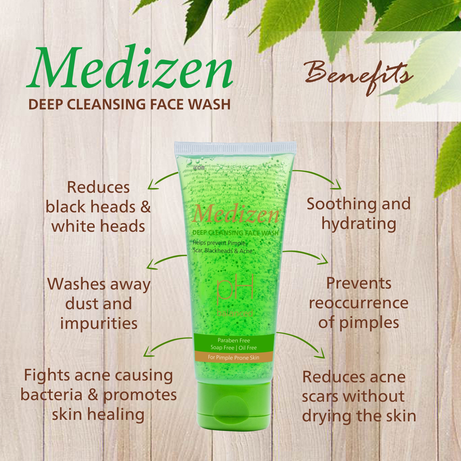 Medizen Deep Cleansing Face Wash - Image 4