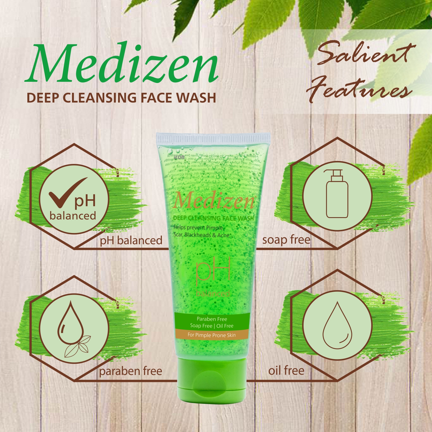 Medizen Deep Cleansing Face Wash - Image 5