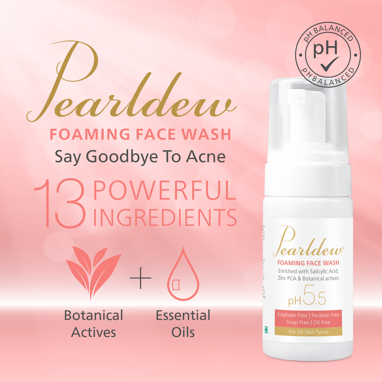 Pearldew Anti-Acne Foaming Face Wash - Image 2