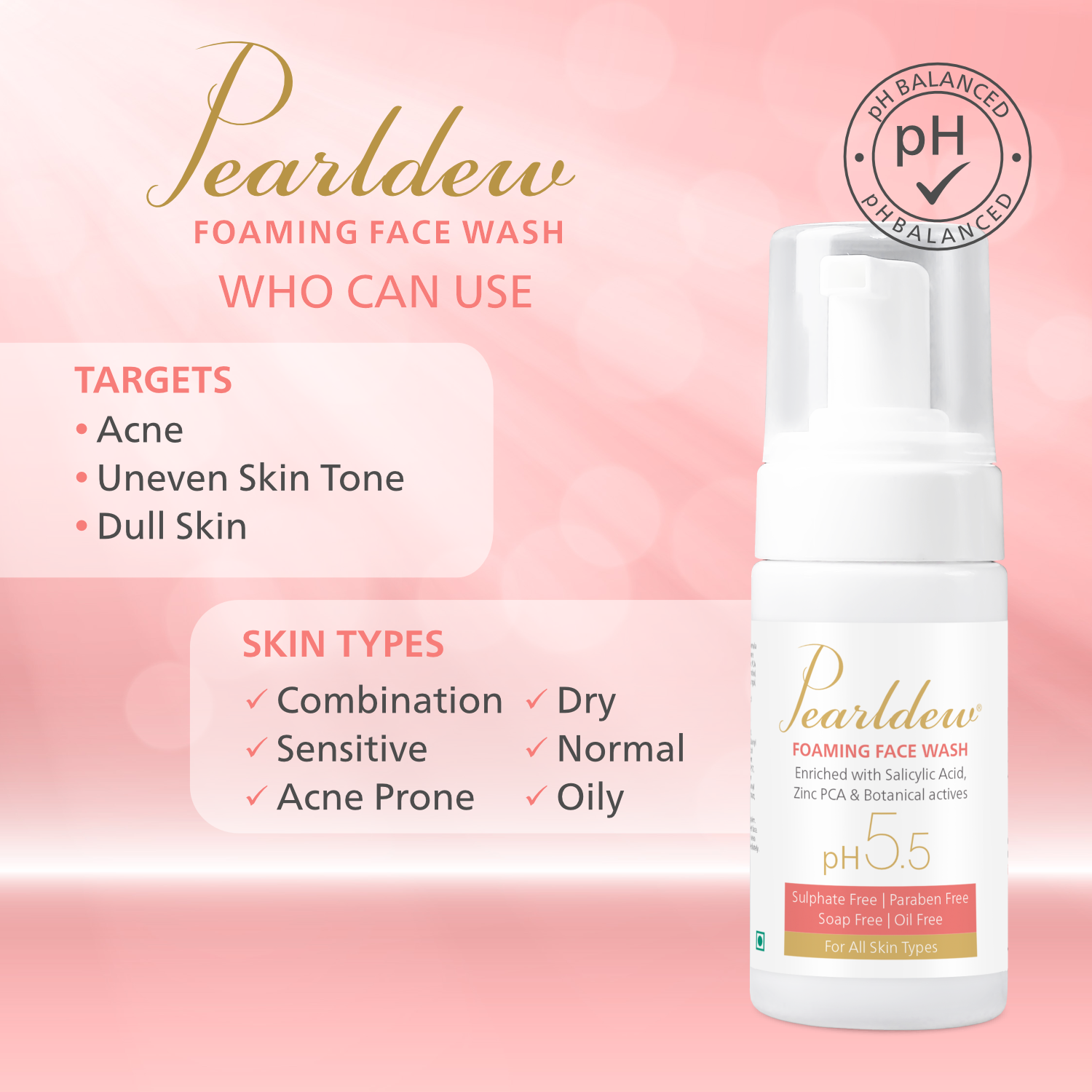Pearldew Anti-Acne Foaming Face Wash - Image 6