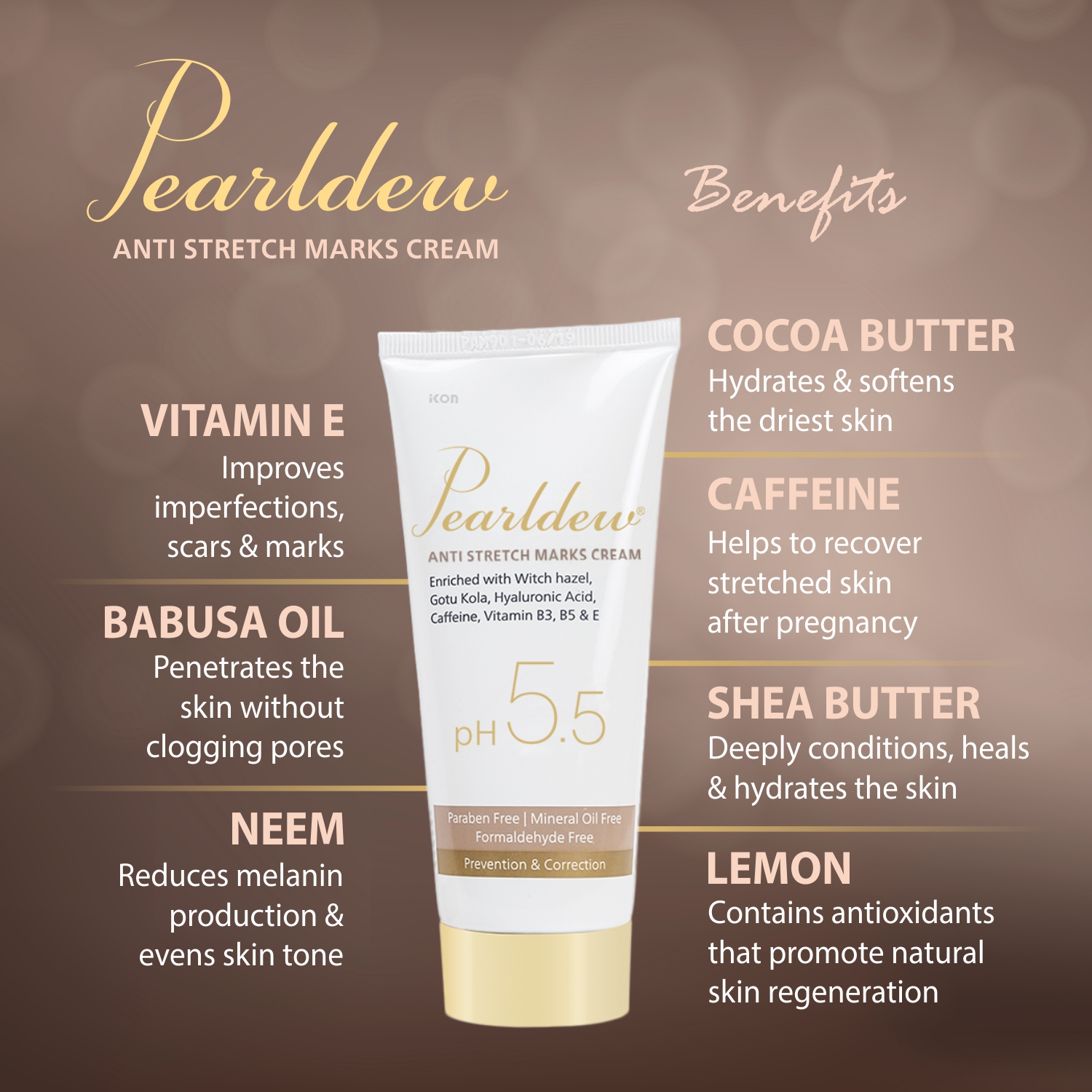 Pearldew Anti Stretch Marks Cream - Image 4