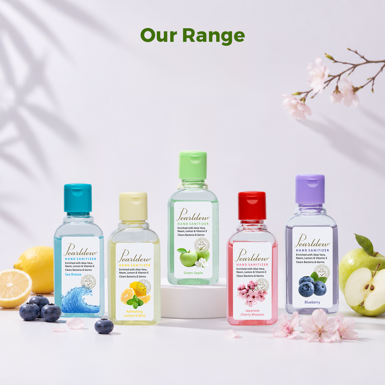 Pearldew Hand Sanitizer (Gel) Green Apple 60 ml - Image 8