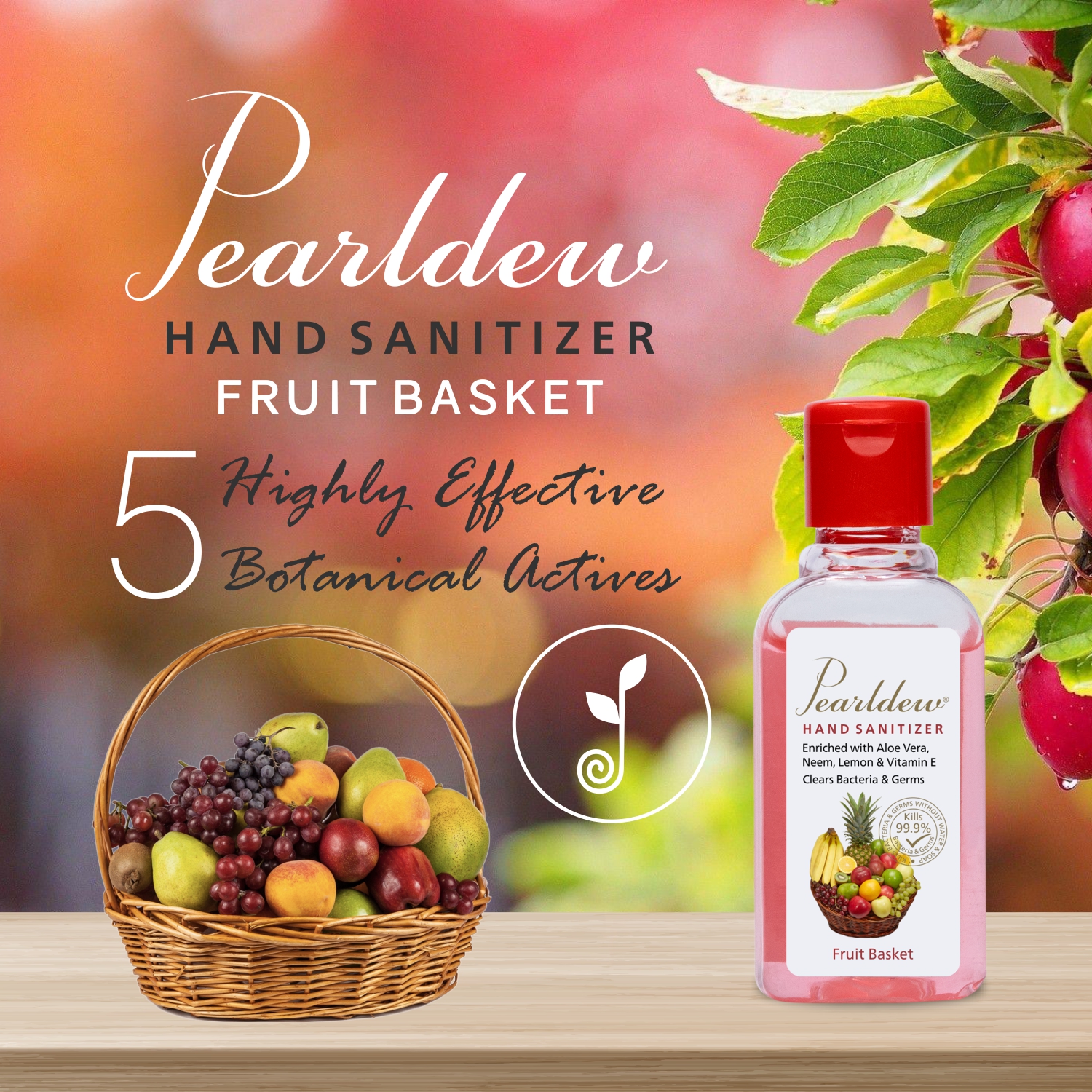 Pearldew Hand Sanitizer (Gel) Fruit Basket 60 ml - Image 2