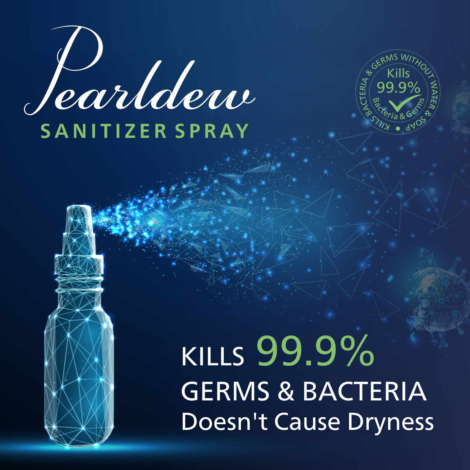 Pearldew Hand Sanitizer (Spray) Green Apple 500 ml - Image 4
