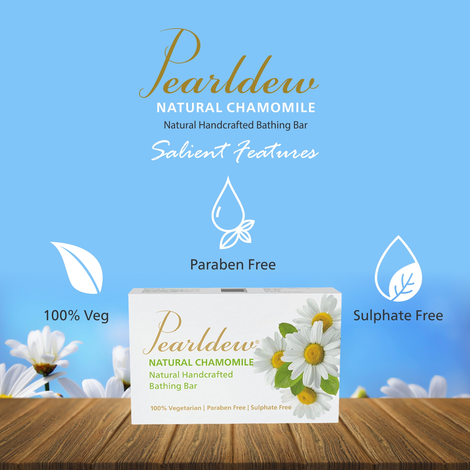 Pearldew Natural Chamomile Bathing Bar - Image 6