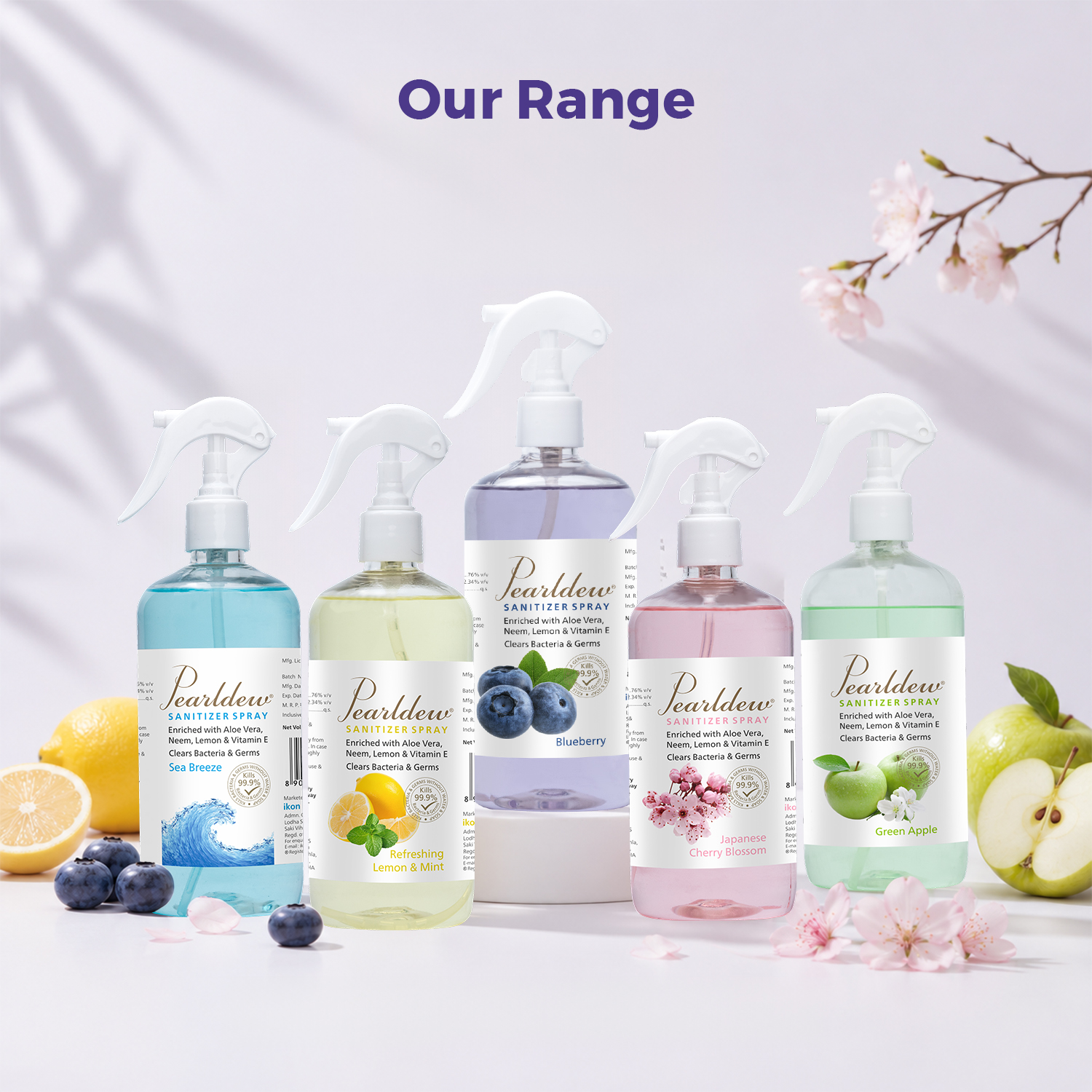 Pearldew Hand Sanitizer (Spray) Blueberry 500 ml - Image 8