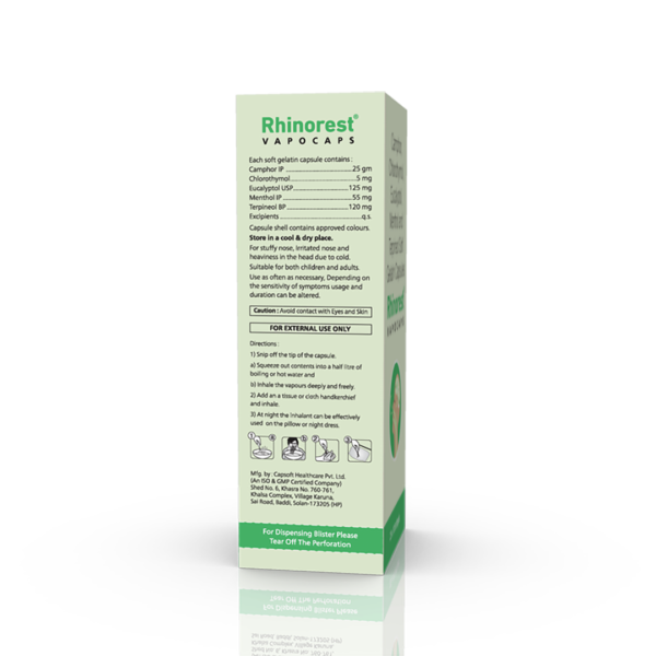 Vapocaps Rhinorest Vapocaps - Ikon Remedies