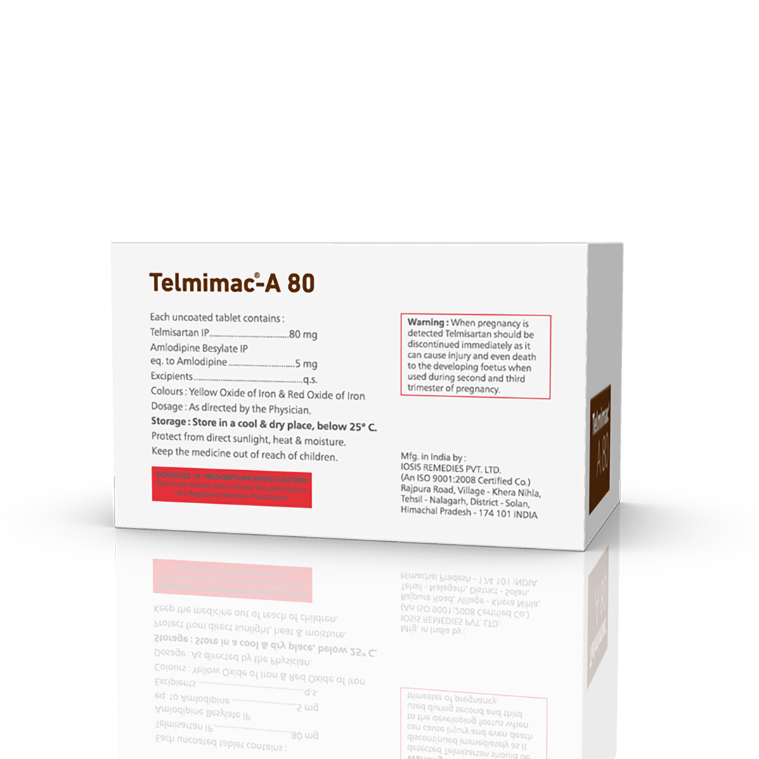Telmimac-A 80 Tablets - Image 5