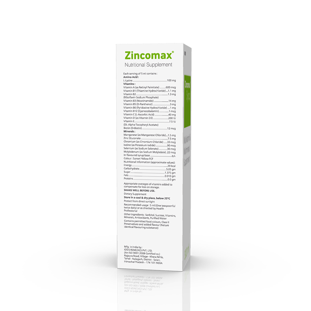 Zincomax Syrup 300 ml (Nutra) - Image 5